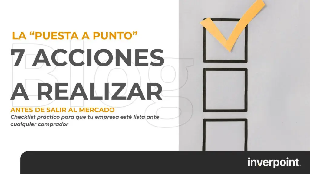 La «puesta a punto»: 7 cosas que hacer antes de salir al mercado